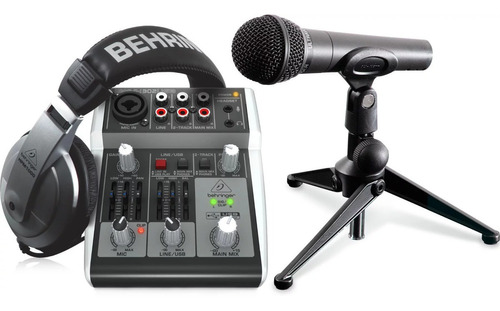 Paquete Completo De Podcast Behringer Podcastudio 2 Usb