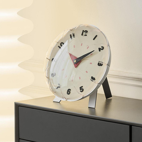 Reloj De Pared Decorativo, Reloj De Mesa, Moderno, Beige