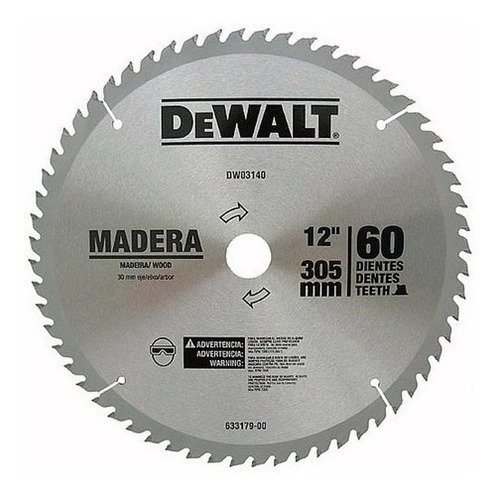 Disco De Serra Widea Para Madeira 12  60d Dewalt Dwa03140 