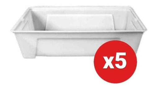 Bandeja Plastica Filetera Carniceras Chicas X 5 Un C/ Envio