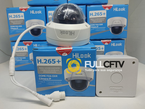 Câmera Domo Ip 4 megapixels H265 Exterior Poe Hilook 2,8 mm