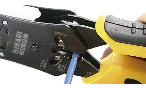 Imagem 4 de 4 de Alicate Crimpador E Testador De Cabos Hk-305 Hikari