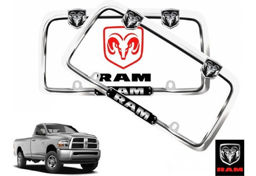 Par Porta Placas Ram 2500 Pick Up 6.4 2017 Original