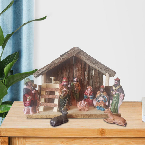 Cristo Natividad Escena Estatua Jesús Pesebre Nacimiento