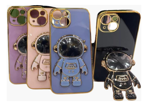 Funda Astronauta Pop Para Iphone 13 14 15 Pro Rosa Iphone 13