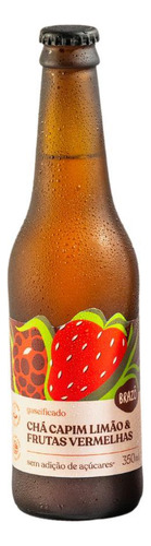Kit 2x: Chá Capim Limão Frutas Vermelhas Gaseificado Brazô