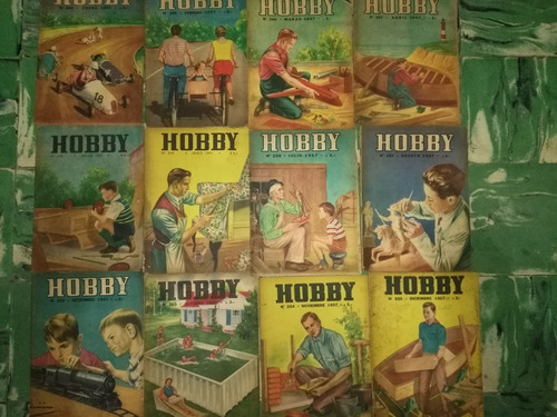 Lote 12 Revistas ** Hobby ** Año 1957 - Completo