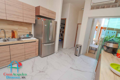 Cad Casa Punta Arena. Terraza Con Vista Espectacular A La Bahía De Acapulco, Alberca Con Fuente Y Jacuzzi