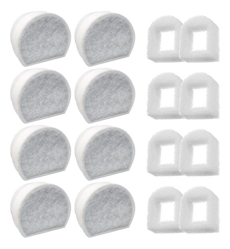 Paquete De 16 Filtros De Fuente Para Mascotas Compatibles
