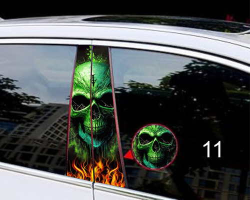 Juego D Calcomanías Para Postes Entrepiertas Para Carro (Usado)
