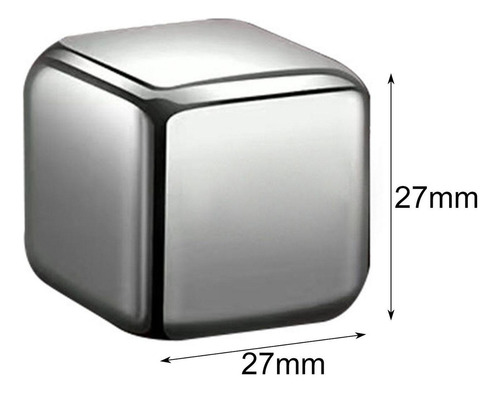 New,. Cubos De Hielo De Acero Inoxidable, Cubo 12 Plata Con
