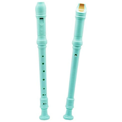 Flauta Dulce Soprano 8 Agujeros C-tono Azul Claro