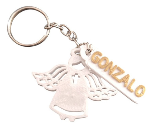 Pack 10 Llaveros Personalizados Comunión Bautismo Souvenir Angelito