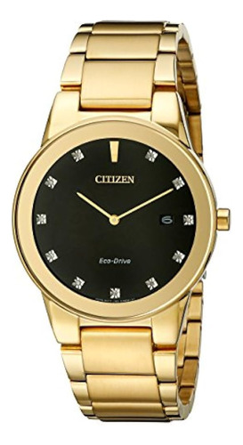 Citizen Eco-drive Para Hombre Au1062-56g Axiom Gold Watch