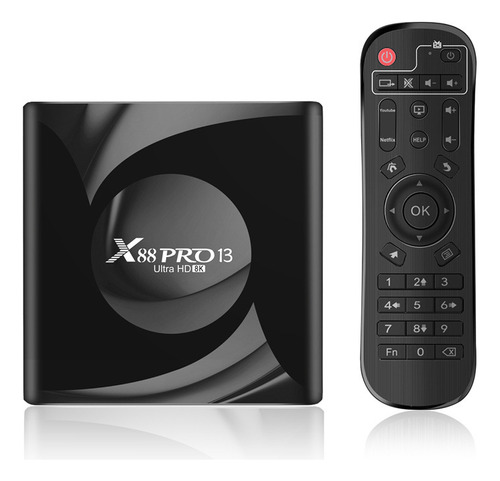 Smart Tv Box X88 Pro 13 Android13 4 Gb+64 Gb Wifi6 Bt 8k Neg
