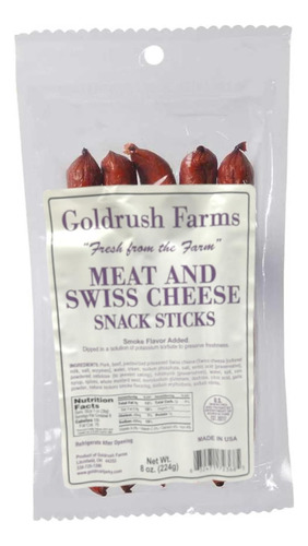 Surtido De Palitos De Snacks De Carne Y Queso Frescos De La