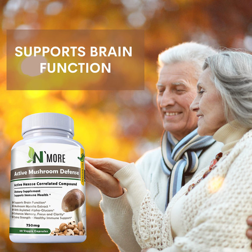 N' More Six Active Mushroom Defense Suplemento Dietético Que