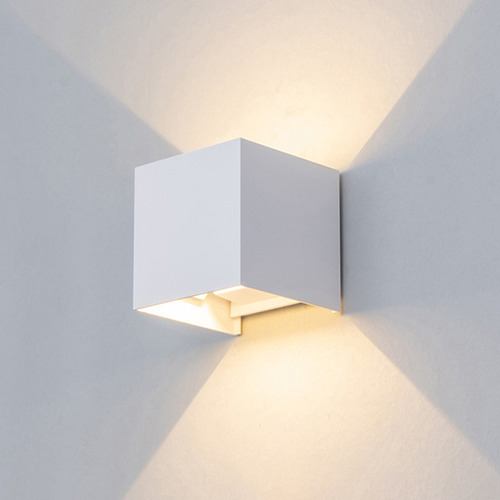 Gosun® Lámpara De Pared Led 12w Impermeable Foco Flotante Estructura Blanco - Blanco Cálido