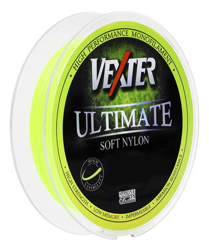 Linha Vexter Ultimate Soft Nylon 0.33mm 300m Cor Chartreuse