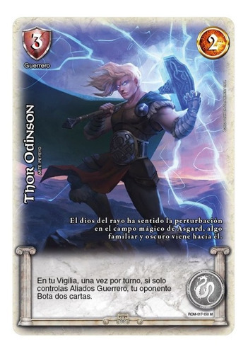 Carta Thor Odinson Edición Roma 