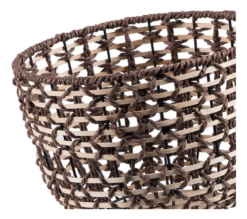 Soporte De Planta De Cesta Tejida Con Exhibición Estilo A S