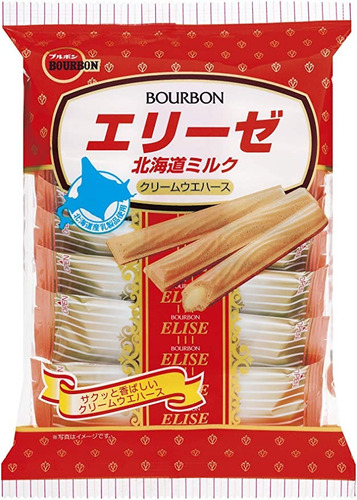 Imagen 1 de 8 de Bourbon Eliese Hokkaido Milk Galleta Japonesa Rellena