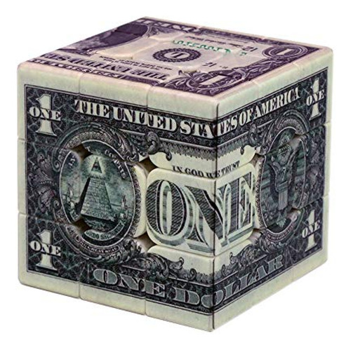 Cubo Rubik Speed Cube 3x3 Notas De Un Dólar/patrón De Bill