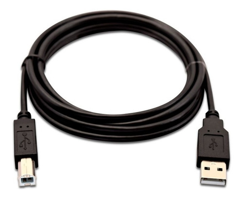 Cable Usb 2.0 A Macho A Tipo B Macho Color Negro 1.5 Metros