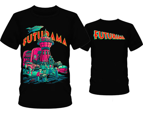 Remera - Futurama 02-d - Doble Estampa Digital