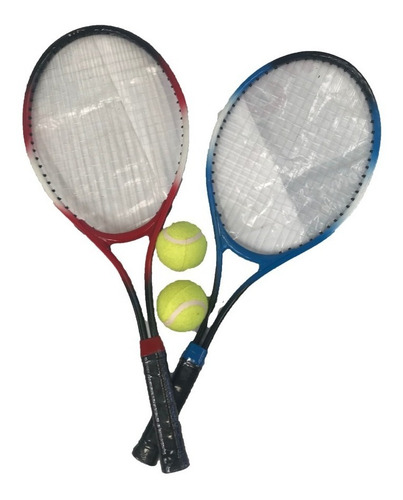 Set De 2 Raquetas De Tenis Con 2 Pelotitas + Funda 1200