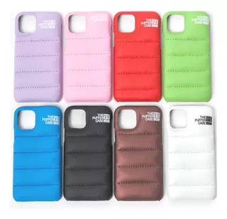 Funda Puffer Case Para iPhone 6 7 8 Plus X Xs Xr Colores