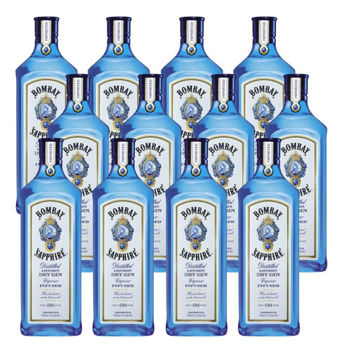 Ginebra Bombay Sapphire 750 Ml - 12 Pack