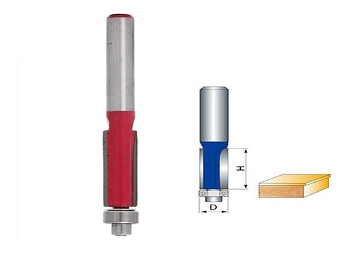 Fresa Para Ruteadora Corte Recto Refiladora Cilindrica 1/4