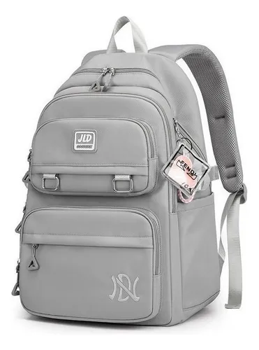 Mochilas Grandes Para Mujer Mochilas Aesthetic Color Gris