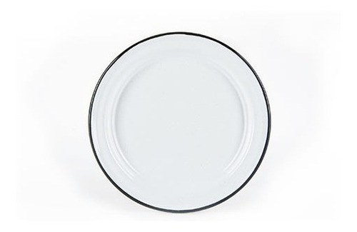 12 Platos De Peltre Blanco