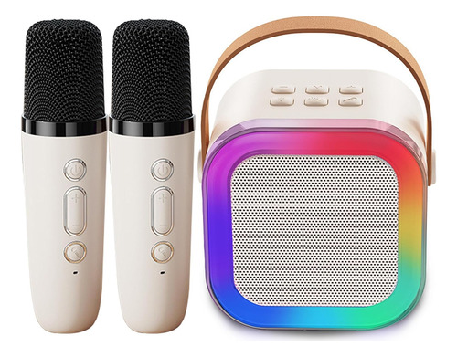 Máquina De Karaoke Con 2 Micrófonos Inalámbrico Portátil Usb