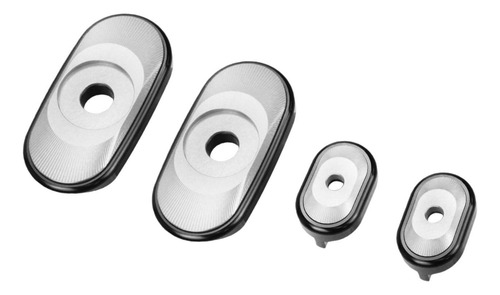4 Placas De Ajuste De Cadena, Cubiertas Protectoras De Plata