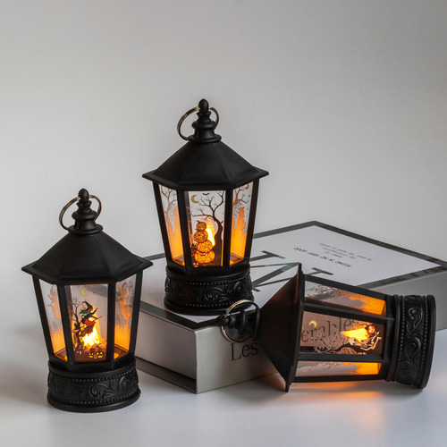 Linterna Led Con Forma De Calabaza Para Halloween, Carcasa D