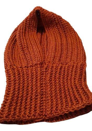 Gorro Con Cuello Tejido A Crochet. Retirar Por Palermo Bordó Liso Único