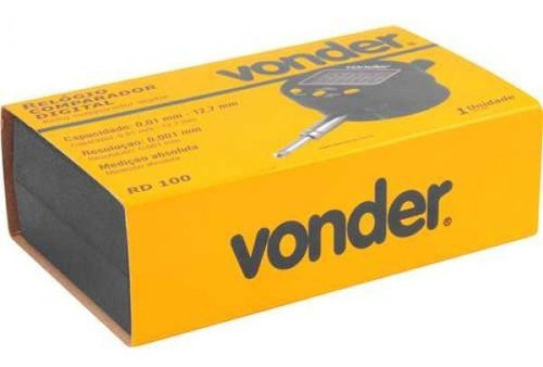 Relógio Comparador Digital 0,001 Mm Rd 100 Vonder