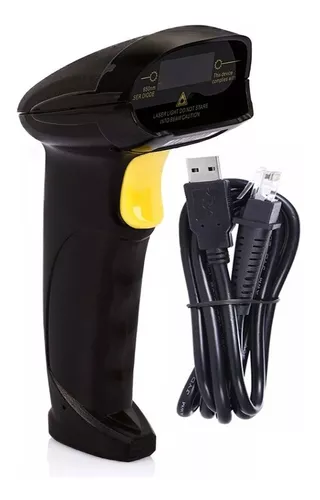 Supermercado Handheld Barcode Scanner, Leitor de Código de Barras