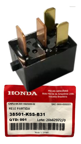 Rele Partida Bros Nxr 150 2009 A 2014 Original Honda