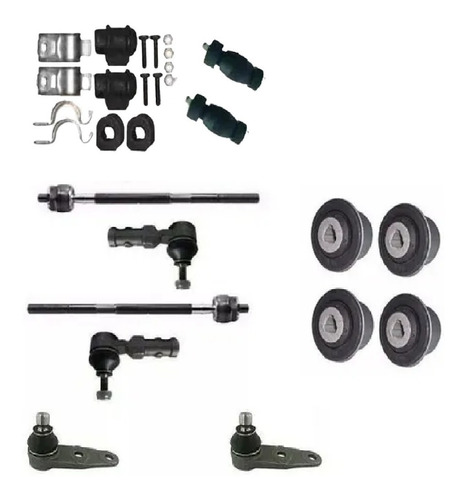 Kit Buchas E Bieletas Ponteira Terminal Axial Renault Clio