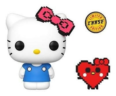 Funko Pop Hello Kitty And Heart #31 Chase (8-bit) 45th Anniv