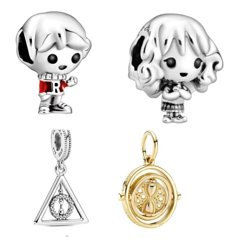 Charm Dije Harry Potter Coleccion8 Gira Tiempo Hermione Ron