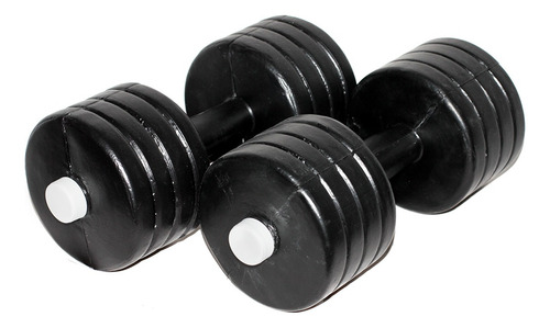 Kit Gym Bro Pesas Mancuernas Barras Con 20 Discos Ajustable