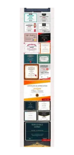 Vectores De Diplomas, Certificados Para Editar Mas De 500