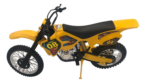 Moto Infantil Brinquedo Pneu Borracha Realista Coleção Cross