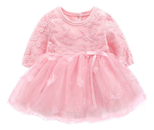 Vestido De Ropa For Niña Recién Nacida, Trajes De Encaje Bo