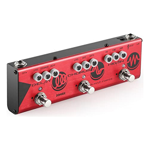 Multi Pedal De Efectos De Guitarra Alpha Force 3 En 1 Efecto